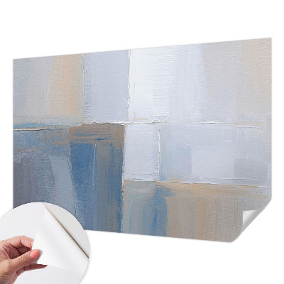 Baby room wall mural with a harmonious abstract design