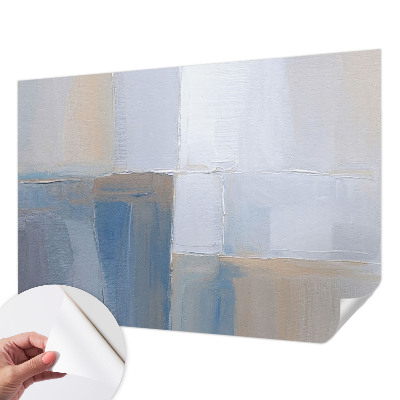Baby room wall mural with a harmonious abstract design