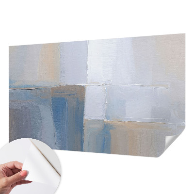 Baby room wall mural with a harmonious abstract design