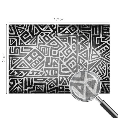 Self-adhesive photo wallpaper with a geometric maze design