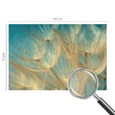 Removable wall mural wallpaper featuring an ethereal dandelion motif