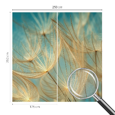 Removable wall mural wallpaper Ethereal dandelions