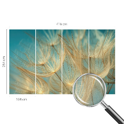Removable wall mural wallpaper Ethereal dandelions