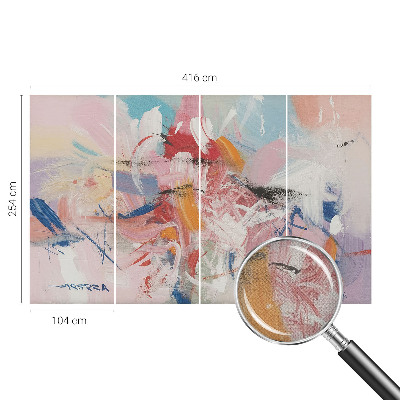 3D photo wallpaper mural with a harmonious abstract design
