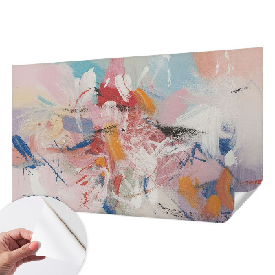 3D photo wallpaper mural with a harmonious abstract design