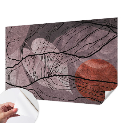 Peel and stick wall mural for kids' room Energetic abstraction