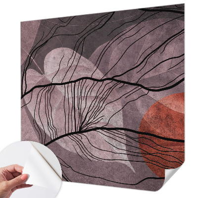 Peel and stick wall mural for kids' room Energetic abstraction