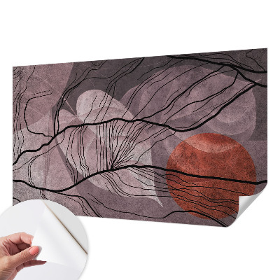 Peel and stick wall mural for kids' room Energetic abstraction