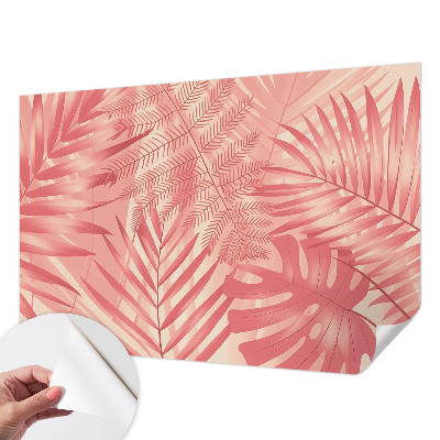 Peel and stick wall mural Tropical leaves