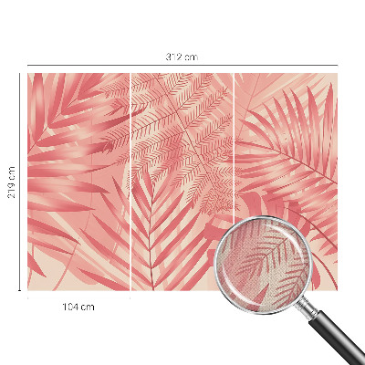 Peel and stick wall mural Tropical leaves