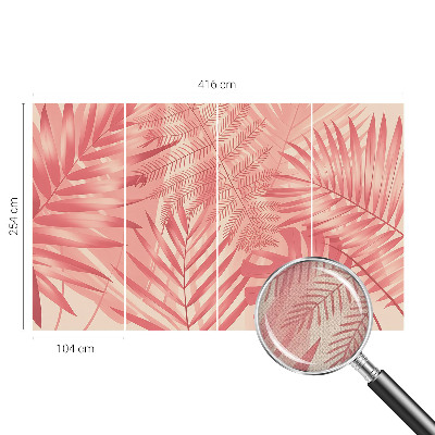 Peel and stick wall mural Tropical leaves