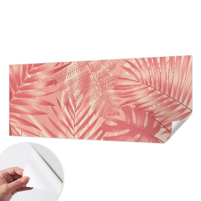 Peel and stick wall mural Tropical leaves