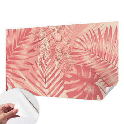 Peel and stick wall mural Tropical leaves