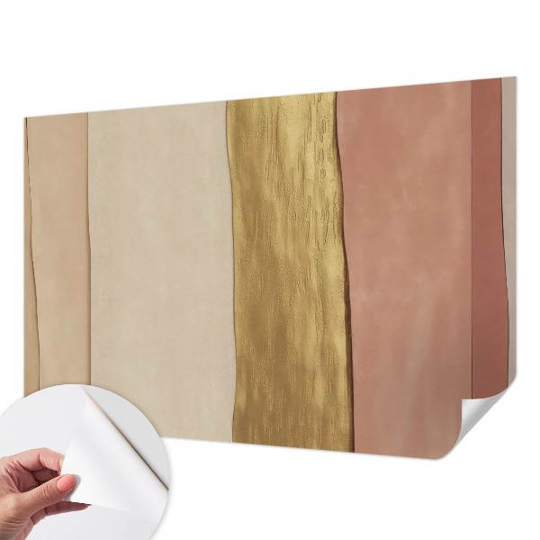 3D wall mural Wavy stripes