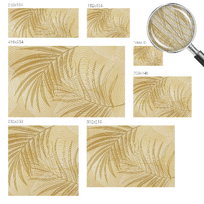 Self-adhesive wall mural with a tropical elegance design