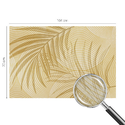 Self-adhesive wall mural with a tropical elegance design