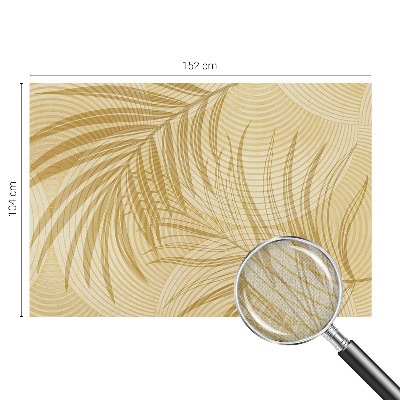 Self-adhesive wall mural with a tropical elegance design