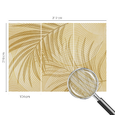 Self-adhesive wall mural with a tropical elegance design