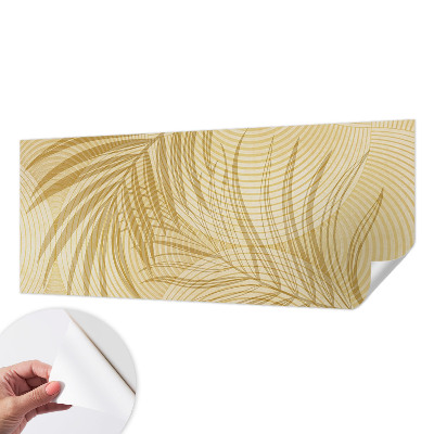 Self-adhesive wall mural with a tropical elegance design