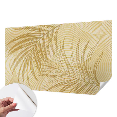 Self-adhesive wall mural with a tropical elegance design