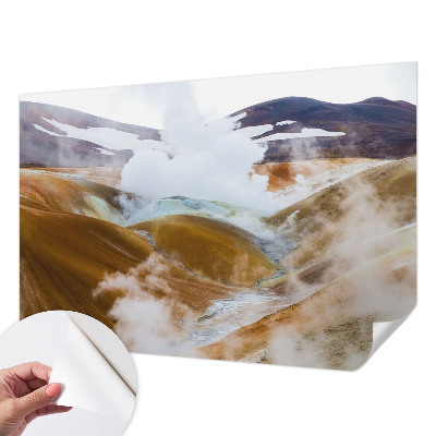 Baby room wall mural Volcanic hills