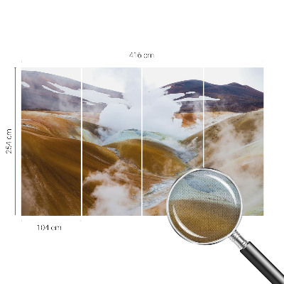 Baby room wall mural Volcanic hills