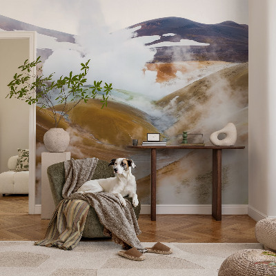 Baby room wall mural Volcanic hills