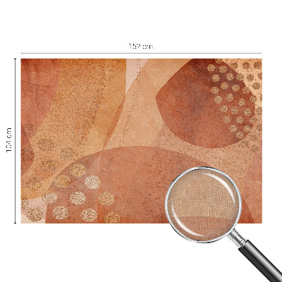 Removable wall mural with earthy compositions
