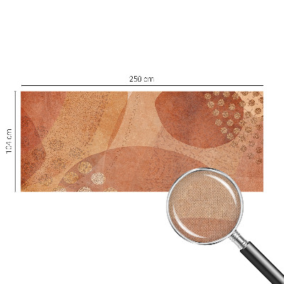 Removable wall mural with earthy compositions