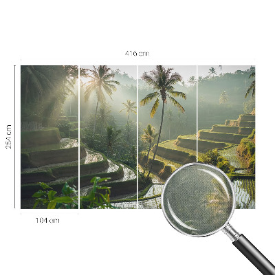 Peel and stick wallpaper mural with the Paradise terraces design