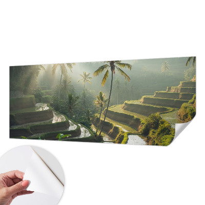Peel and stick wallpaper mural with the Paradise terraces design