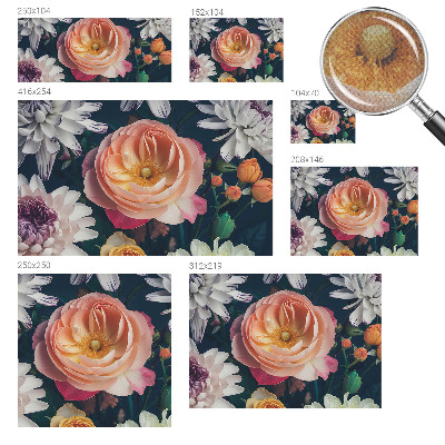 Self-adhesive photo wallpaper Floral harmony