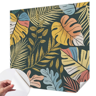 Peel and stick wall mural for living room Tropical energy