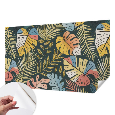 Peel and stick wall mural for living room Tropical energy