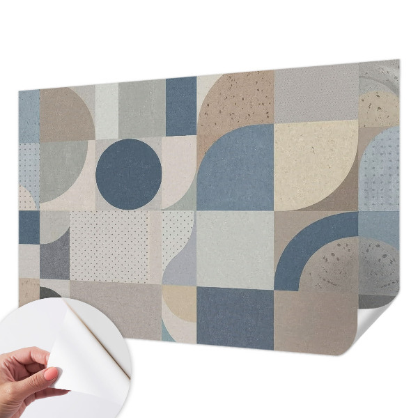 Removable wall mural wallpaper Geometric mosaic