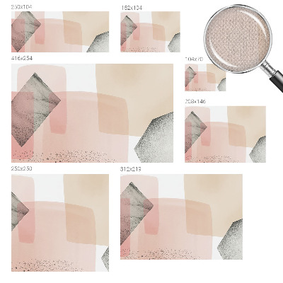Peel and stick wall mural for kids' room with delicate figurative illustrations