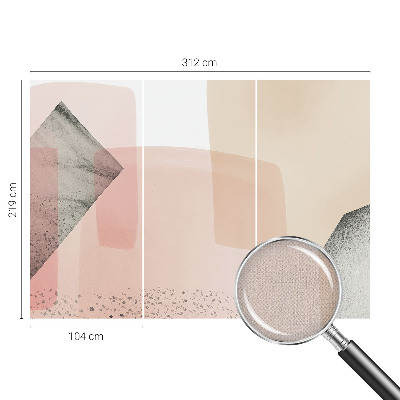 Peel and stick wall mural for kids' room Delicate figures