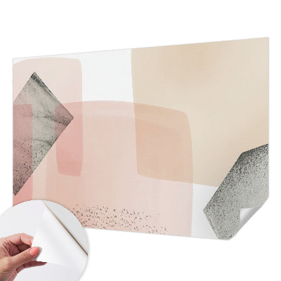 Peel and stick wall mural for kids' room with delicate figurative illustrations