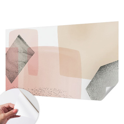 Peel and stick wall mural for kids' room with delicate figurative illustrations
