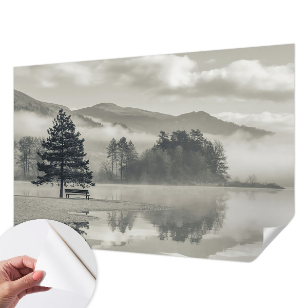 Peel and stick wall mural for bedroom Romantic landscape