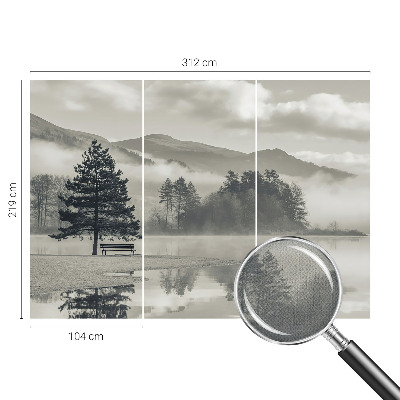 Peel and stick wall mural for bedroom Romantic landscape