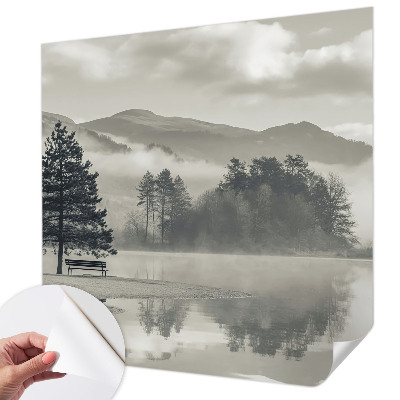 Peel and stick wall mural for bedroom Romantic landscape