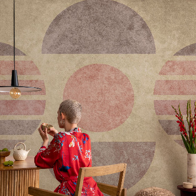 Nursery wall mural Geometric forms