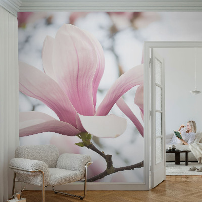 3D photo wallpaper mural Magnolia flowers
