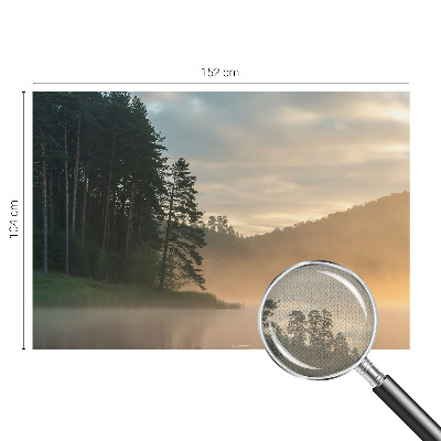 3D wall mural with a foggy morning scene