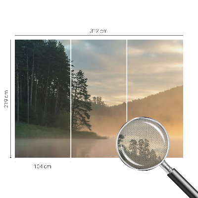3D wall mural Foggy morning