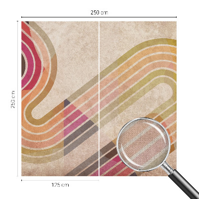 Peel and stick wall mural Geometric lines