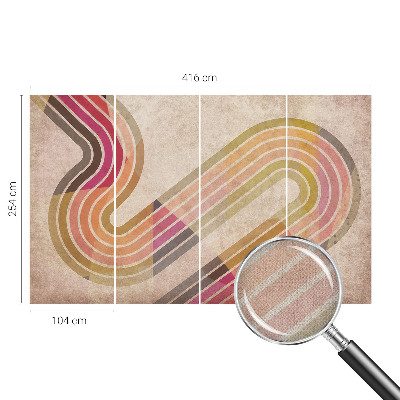 Peel and stick wall mural Geometric lines