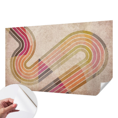 Peel and stick wall mural Geometric lines