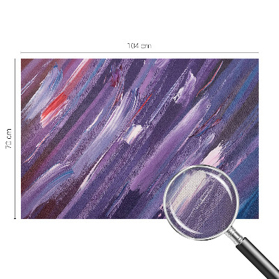 Self-adhesive wall mural with colorful brushstroke pattern